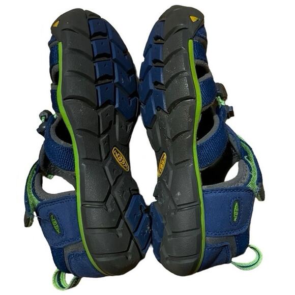 KEEN Kids Blue/green Waterproof Sandals Water Sport Shoes Sz 13 - Picture 6 of 6